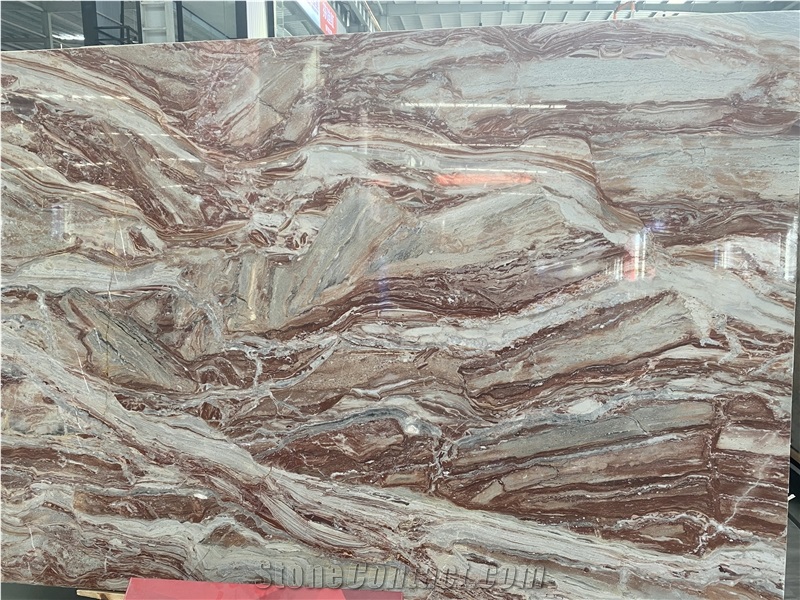 Italy Rosso Fendi Marble Slabs