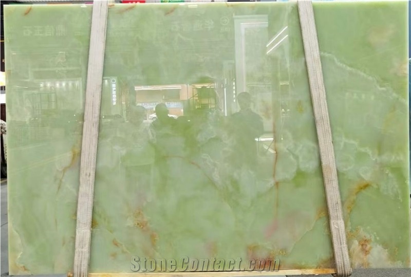 Jade Green Onyx Slabs For Interior Using