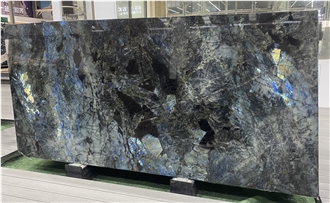 Madagascar Labradorite Blue Granite Slabs For Home Decor