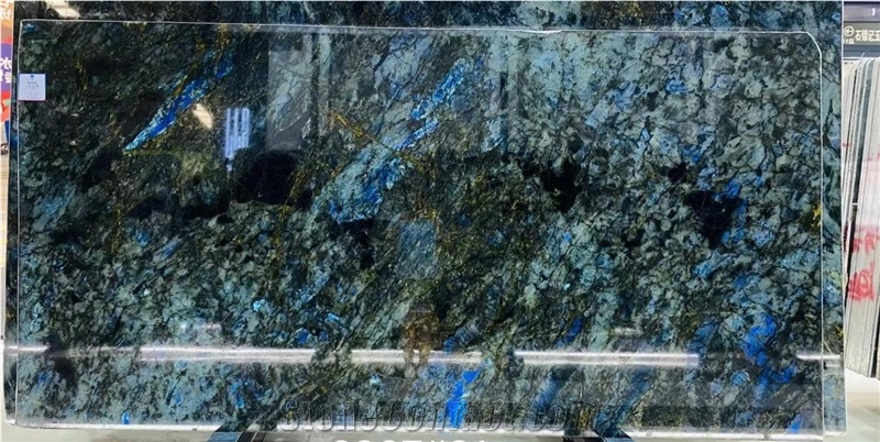 Madagascar Labradorite Blue Granite Slabs For Home Decor