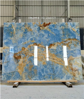 Natural Pakistan Blue Onyx  Slabs For Wall