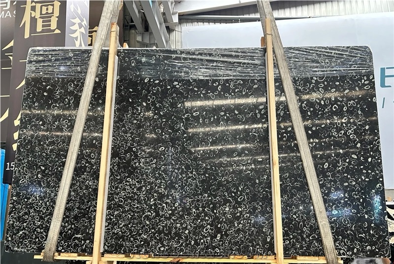 Peacock Eye Polish Marble Slabs For Interior Using