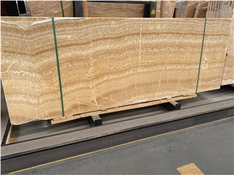 Resin Yellow Onyx Slabs For Floor Stairs