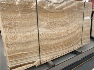 Resin Yellow Onyx Slabs For Floor Stairs