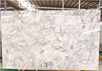 Super White Quartzite Slabs For Wall And Floor Applications