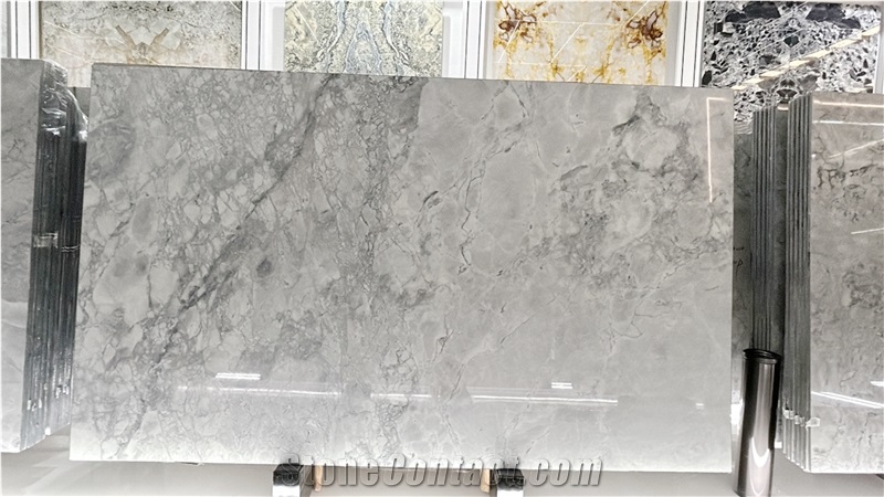 Super White Quartzite Slabs For Wall And Floor Applications