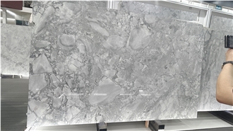 Super White Quartzite Slabs For Wall And Floor Applications