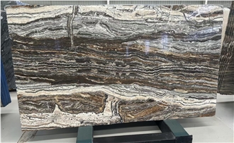 Traonyx Travertine Slabs For Appartment Hotel Project