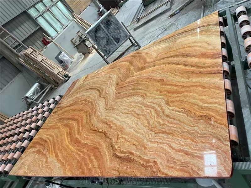 Turkey Rainbow Travertine Marble Slabs