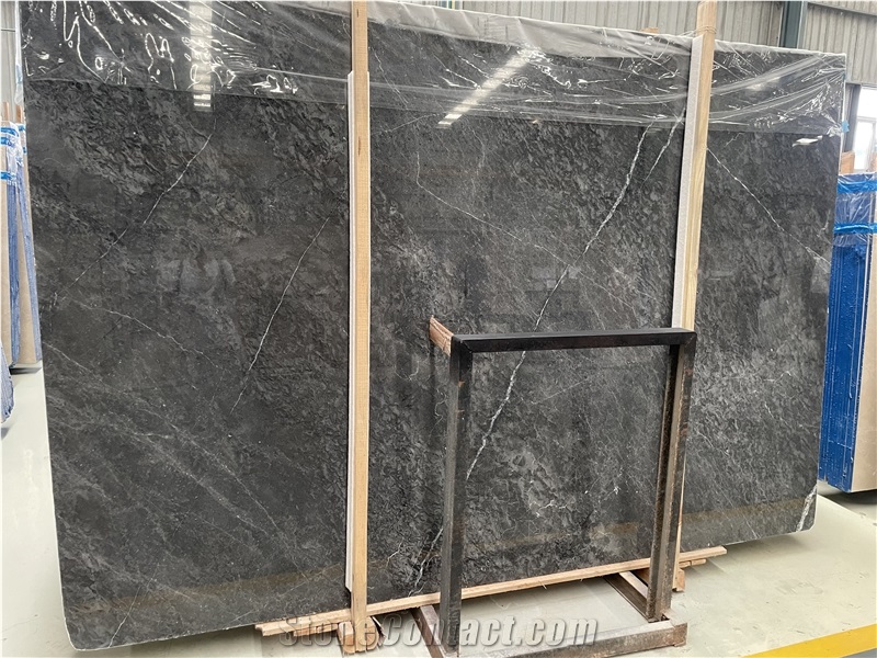 Wyndham Grey Marble Polished Slabs Interior Using