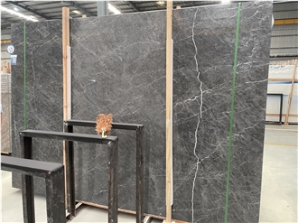 Wyndham Grey Marble Polished Slabs Interior Using