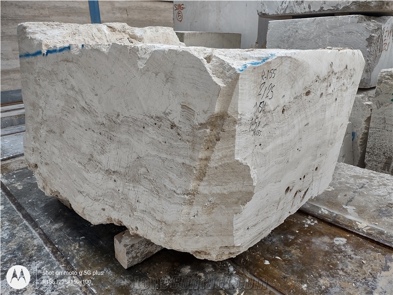 Light Travertine Blocks