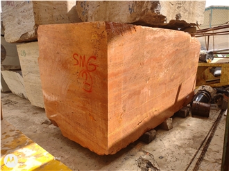 Red Travertine Blocks