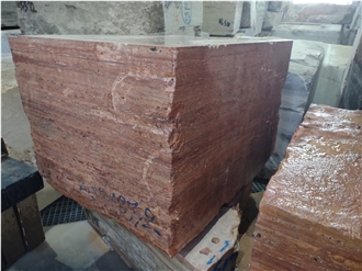 Red Travertine Blocks