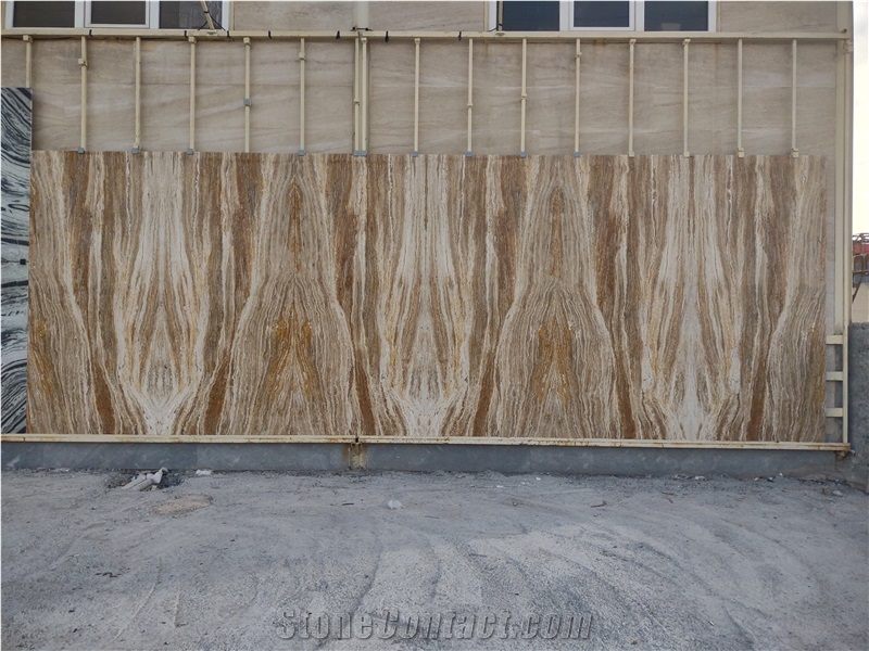 Silk River Travertine Slabs