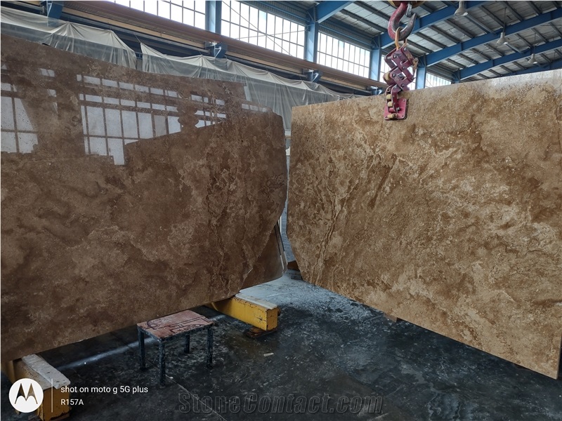Silk River Travertine Slabs