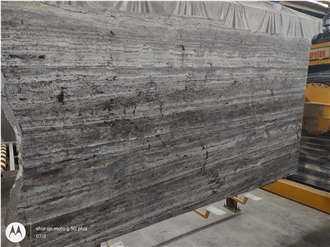 Silver Travertine Slabs, Tiles