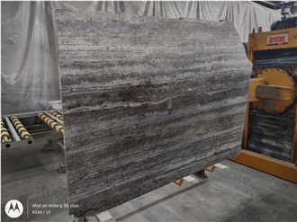 Silver Travertine Slabs, Tiles