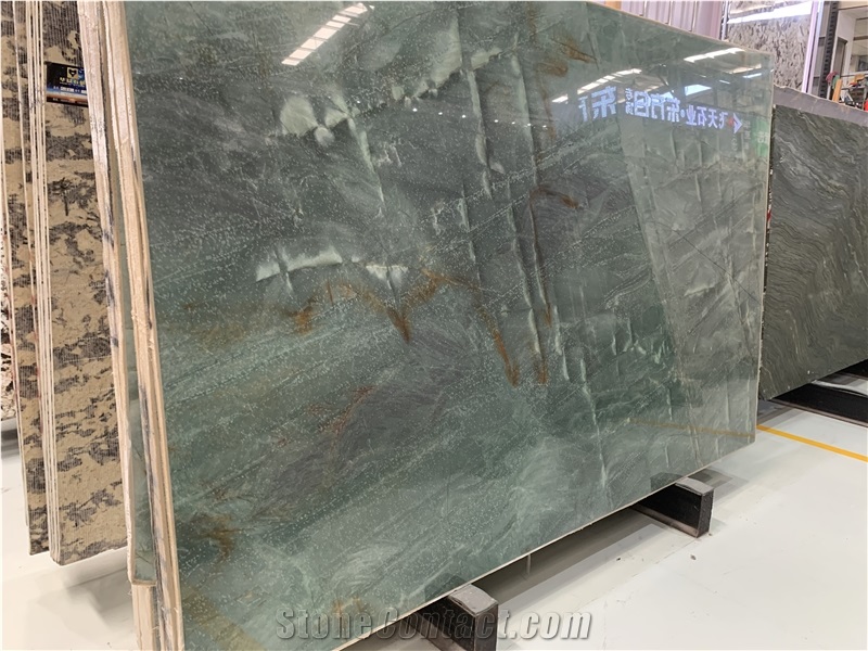 Brazil Botanic Green Quartzite Slabs