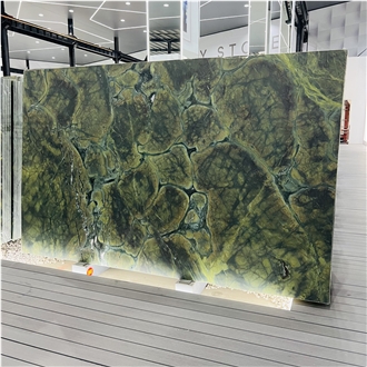 Brazil Green Vitoria Regia Quartzite Slabs