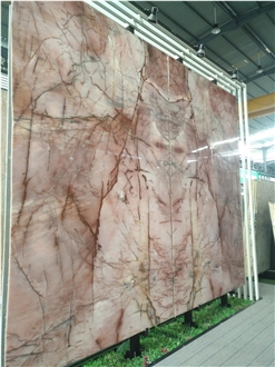 Brazil Pink Juliet Crystal Quartzite Slabs