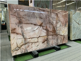Brazil Pink Juliet Crystal Quartzite Slabs