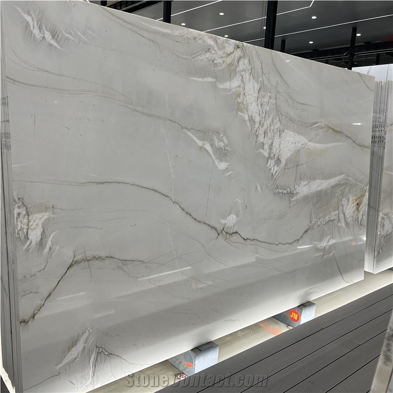 Brazil White Mont Blanc Quartzite Slabs