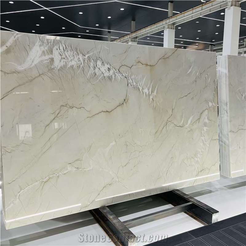 Brazil White Mont Blanc Quartzite Slabs