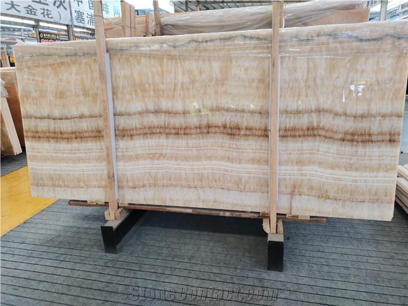 Chinese Yellow Honey Onyx Slabs