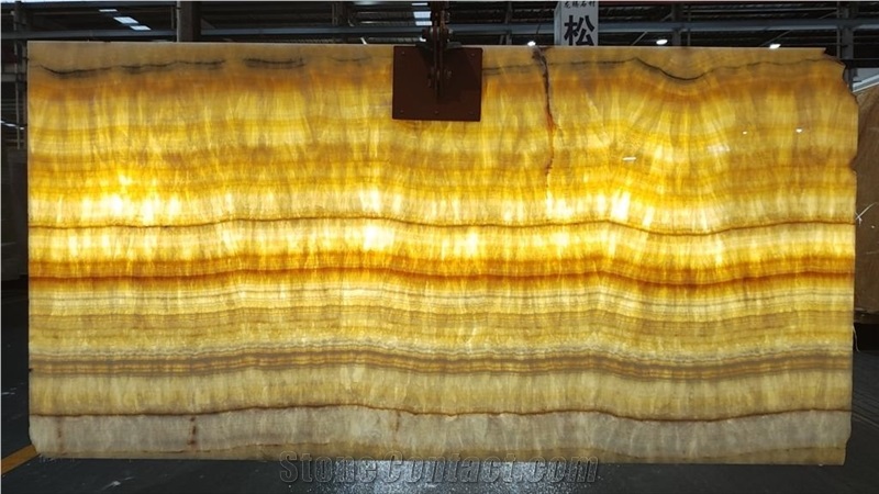 Chinese Yellow Honey Onyx Slabs