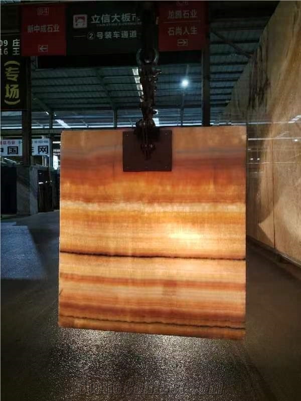 Chinese Yellow Honey Onyx Slabs