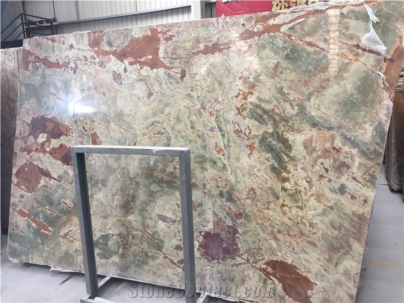 Dark Green Onyx Slabs