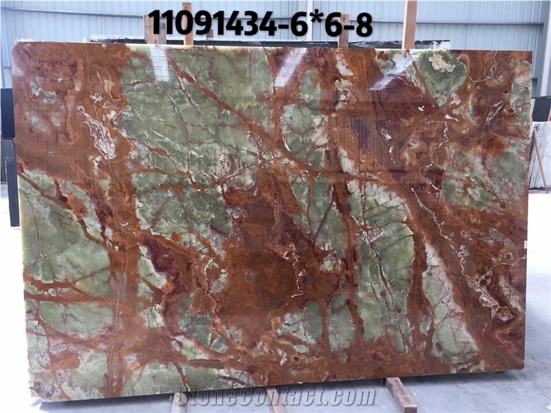 Dark Green Onyx Slabs
