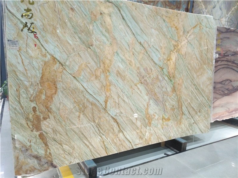 Green Alexandrita Fantasy Quartzite Slabs