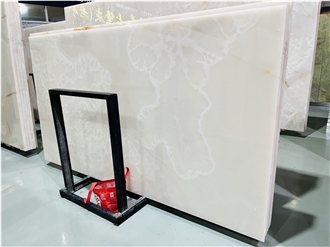Natural Snow White Onyx Slabs