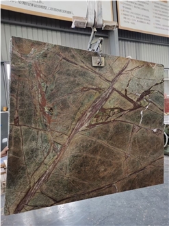 Rainforest Green Marble Slabs