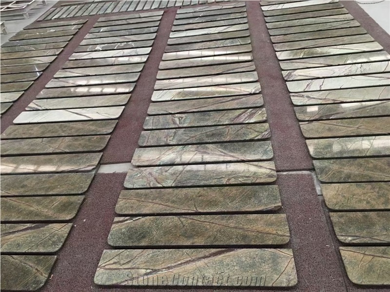 Rainforest Green Marble Slabs