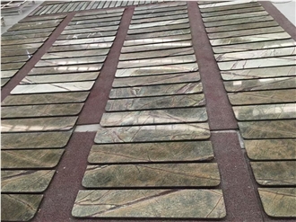 Rainforest Green Marble Slabs