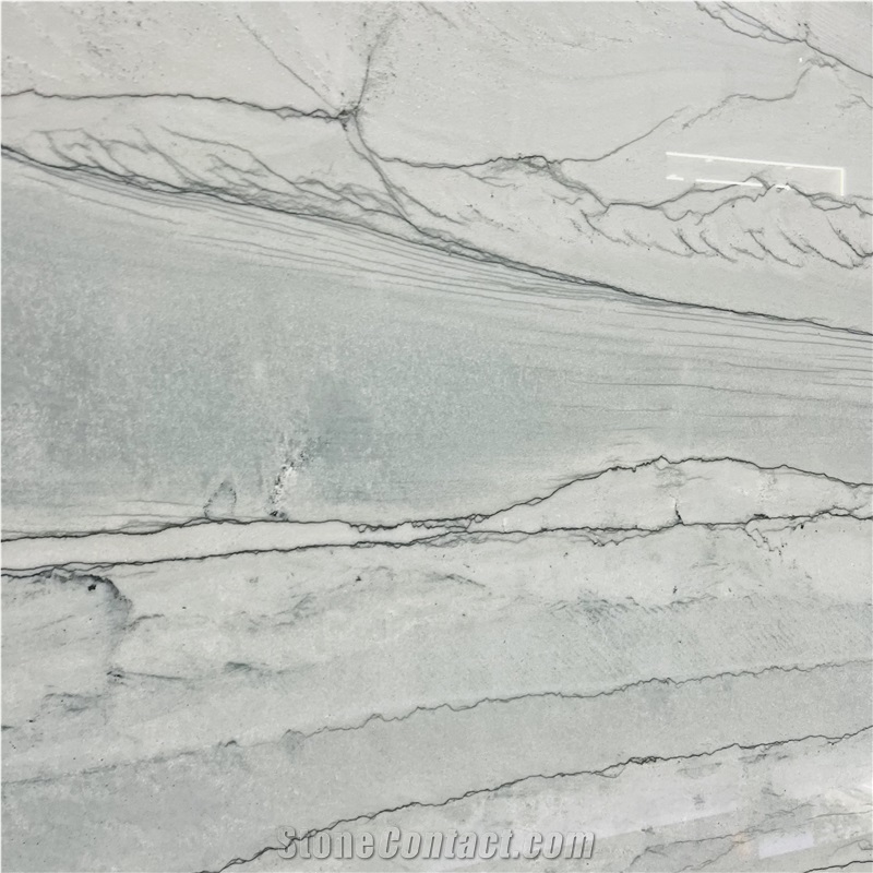 White Santorini Quartzite Slabs