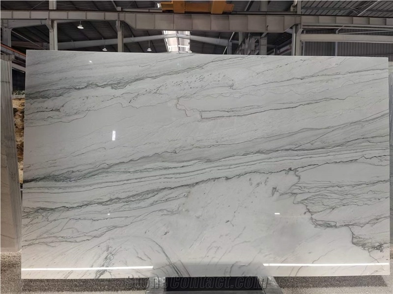 White Santorini Quartzite Slabs