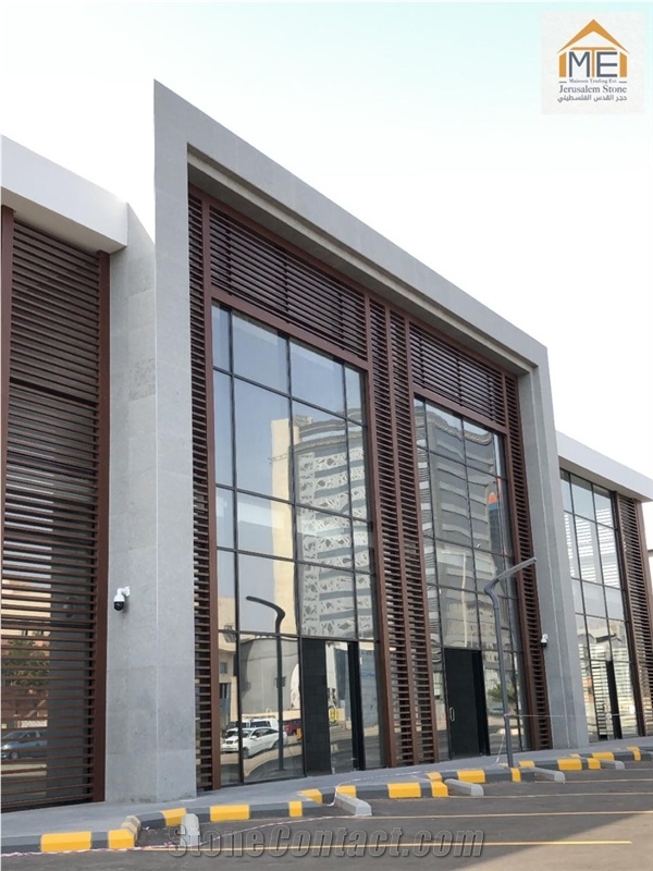 Jerusalem Deep Blue A61 - Jerusalem Grey Limestone Slabs And Tiles