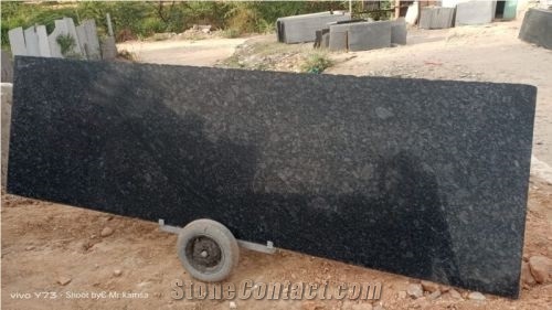 Ash Black Granite Slabs