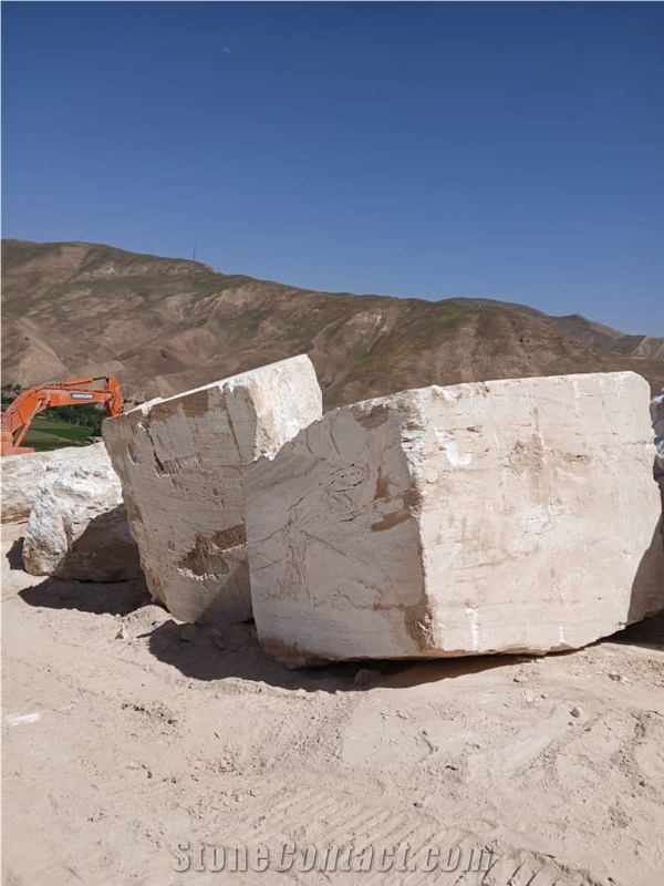 Ivory Travertine Blocks