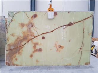Light Green Onyx Slabs
