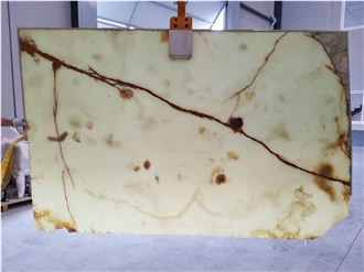 Light Green Onyx Slabs