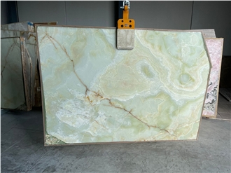 Light Green Onyx Slabs