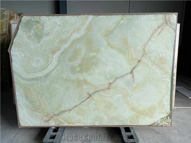 Light Green Onyx Slabs