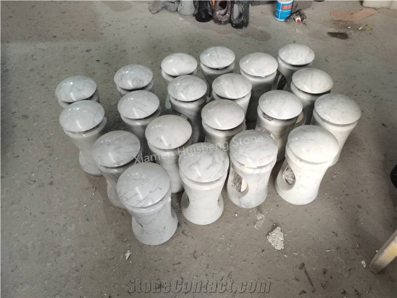 Bianco Carrara Marble  Monumental Candle