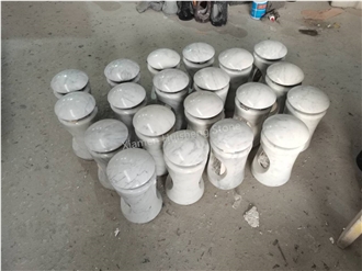 Bianco Carrara Marble  Monumental Candle