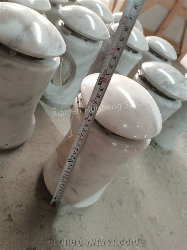 Bianco Carrara Marble  Monumental Candle